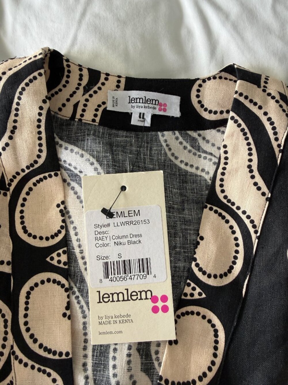 LEMLEM RAEY | Column Dress - Niku Black - Picture 8 of 10
